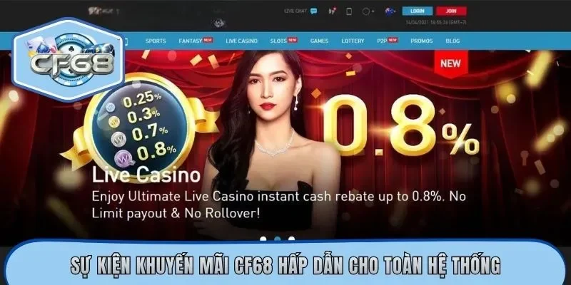 Sự kiện khuyến mãi CF68 hấp dẫn cho toàn hệ thống